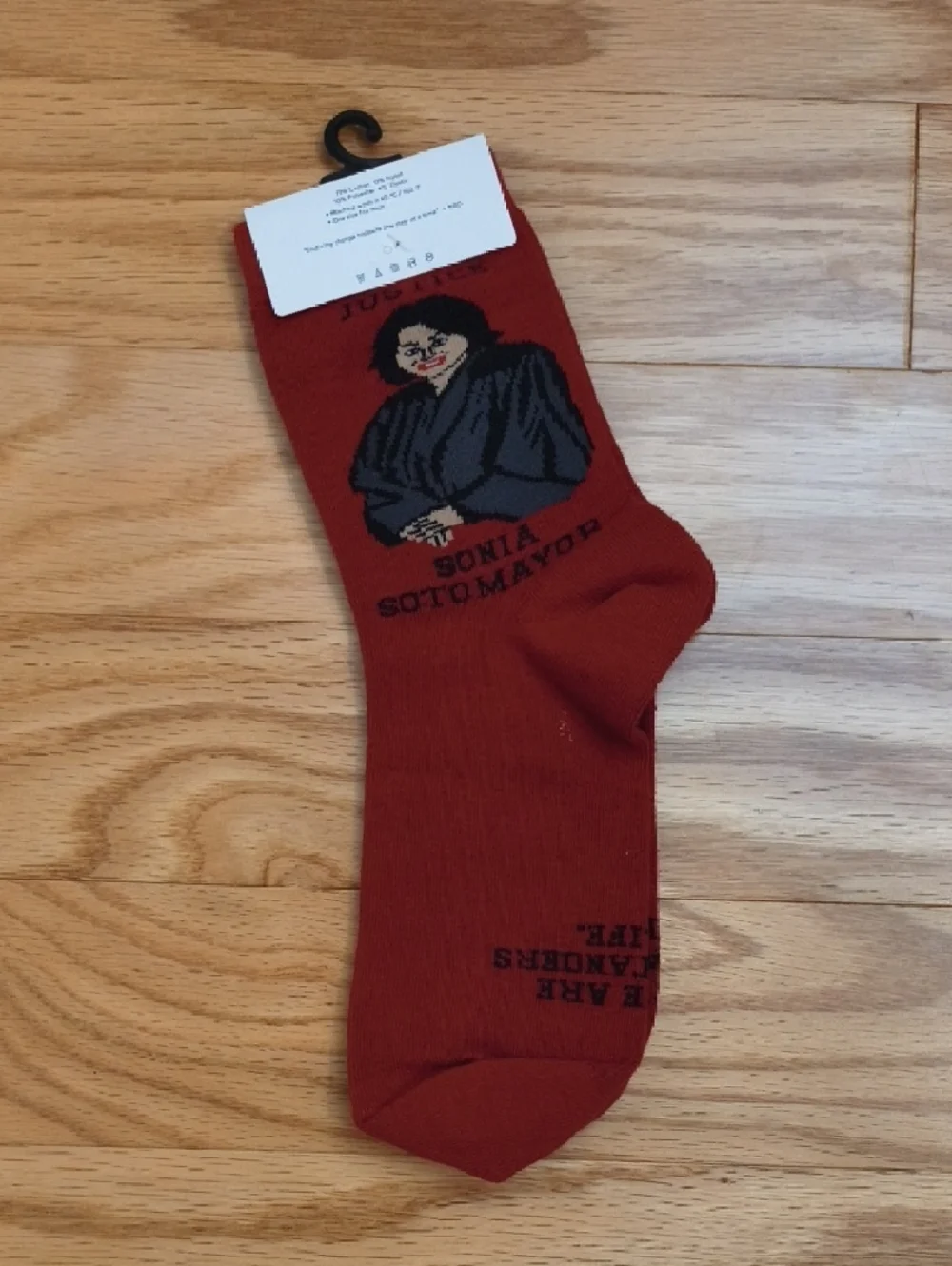 Maggie Stern Stitches Justice Sotomayor Socks NWT